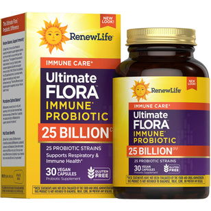 Ultimate Flora Immune Care Probiotic 25 Billion, 30 Vegan Capsules