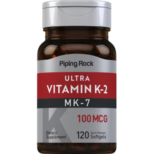 Ultra K-2 with MK-7, 100 mcg, 120 Quick Release Softgels