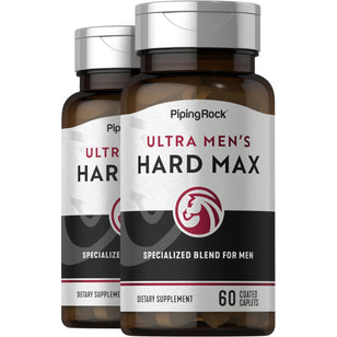 Ultra Men's HARD MAX, 60 Coated Caplets, 2 Bottles