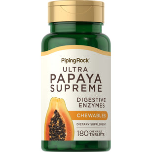 Ultra Papaya Enzyme Supreme, 180 Chewable Tablets