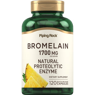 Ultra Strength Bromelain, 1700 mg (per serving), 120 Quick Release Capsules
