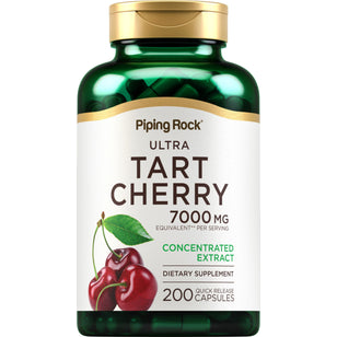 Ultra Tart Cherry, 7000 mg (per serving), 200 Quick Release Capsules