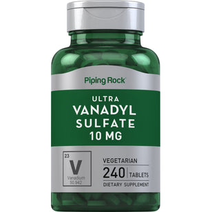 Ultra Vanadyl Complex (Vanadium), 10 mg, 240 Vegetarian Tablets
