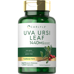 Uva Ursi Leaf (Bearberry), 1440 mg (per serving), 150 Quick Release Capsules
