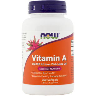Vitamin A (Fish Oil), 25000 IU, 250 Softgels