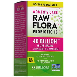 Women's Care Probiotic-18 40 Billion, 33 Vegan Capsules