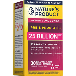 Women's Prebiotic & Probiotic 25 Billion CFU, 30 Delayed Release Vegan Caps