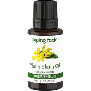 Ylang Ylang Pure Essential Oil (GC/MS Tested), 1/2 fl oz (15 mL) Dropper Bottle