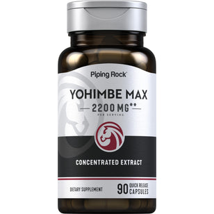 Yohimbe Max, 2200 mg (per serving), 90 Quick Release Capsules