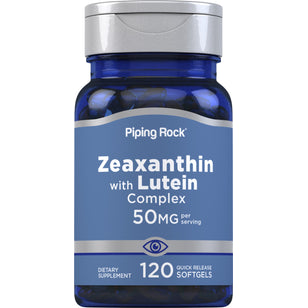 Zeaxanthin with Lutein Complex, 50 mg (per serving), 120 Quick Release Softgels