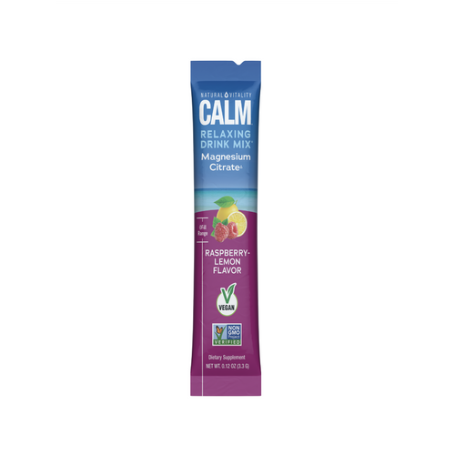 CALM Powder Raspberry-Lemon Stick Packs, 30 Stick Packs