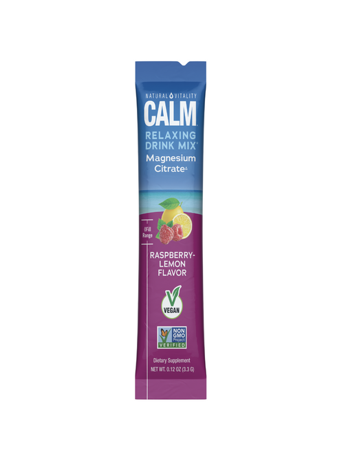 CALM Powder Raspberry-Lemon Stick Packs, 30 Stick Packs