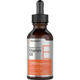 100% Natural Vitamin E-Oil, 13,800 IU, 1 fl oz (30 mL) Dropper Bottle