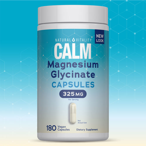 CALM Magnesium Glycinate, 325 mg (per serving), 180 Vegan Capsules