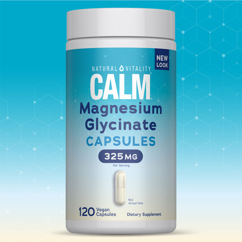 CALM Magnesium Glycinate, 300 mg (per serving), 120 Vegan Capsules