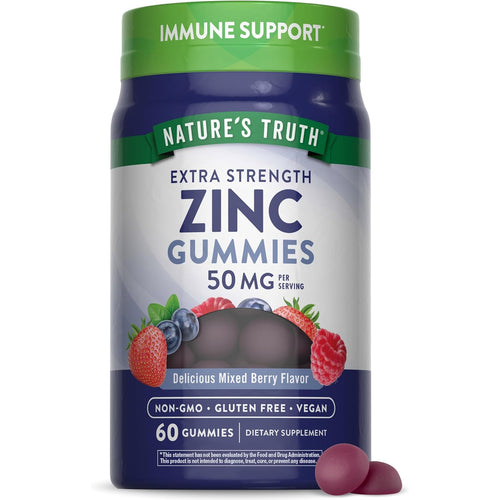 Zinc (Delicious Mixed Berry), 60 Gummies