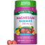Magnesium Gummies with 250 MG per 3 gummies in Lemon Raspberry flavor. Includes 60 gummies that are non-GMO, gluten free, and vegan.