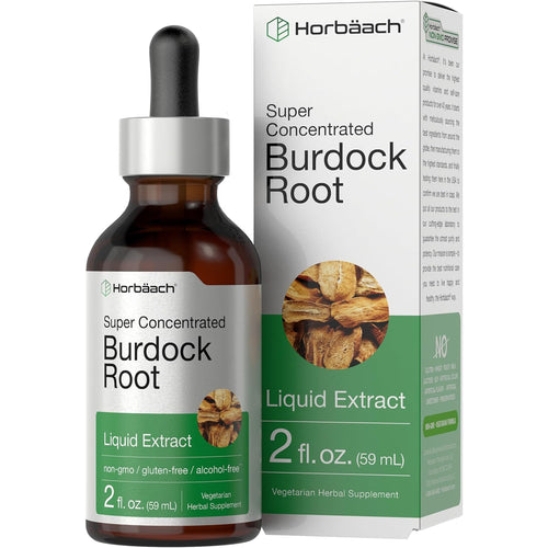 Burdock Root Liquid Extract Alcohol Free, 2 fl oz (59 mL) Dropper Bottle