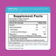 Supplement Facts panel detailing NT Magnesium 60 Gummies.