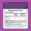 Supplement Facts panel for Melatonin 1 mg, 60 Gummies, displayed on the product packaging.