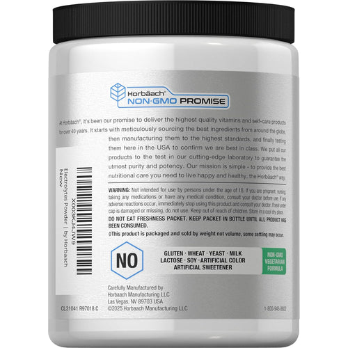 Electrolyte Powder (Lemon), 16 oz (454 g) Bottle
