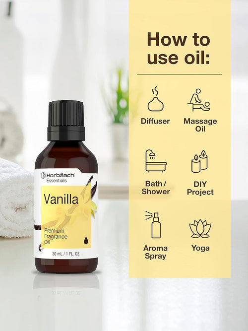 Vanilla Premium Fragrance Oil, 1 fl oz (30 mL) Dropper Bottle