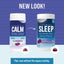CALM Sleep with Melatonin Gummies Blueberry-Pomegranate Flavor, 120 Tasty Gummies