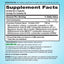 Supplement Facts panel for PB8 with 14 billion CFU per 120 vegetarian capsules.