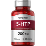 5-HTP 5-Hydroxytryptophan 200 mg dietary supplement with 180 quick release capsules.