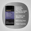 Product highlights graphic stating Melatonin, Magnesium Glycinate, L-Theanine, GABA and Vitamin D2, Non-GMO and Gluten Free, 100% Drug Free, Vegan Capsules