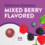 NT Melatonin 1 mg, 60 delicious gummies, mixed berry flavored with blueberries, raspberries, and blackberries, 3/4 inch each.