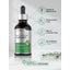 Eyebright Liquid Extract bottle: Gluten & Wheat Free, Preservative Free, Milk & Lactose Free, No Artificial flavors/sweeteners/colors, Non-GMO