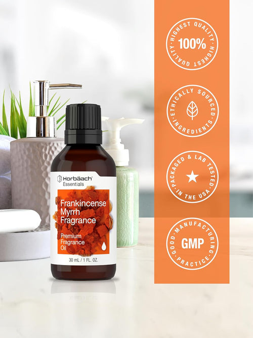 Frankincense Myrrh Premium Fragrance Oil, 1 fl oz (30 mL) Dropper Bottle