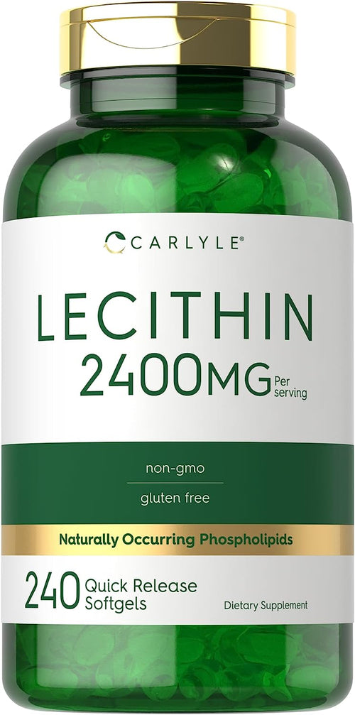 Lecithin - NON GMO, 2400 mg, 240 Quick Release Softgels