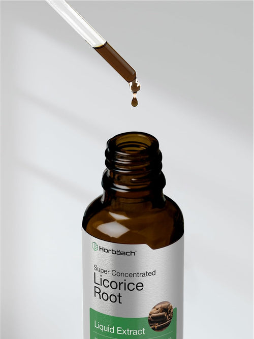 Licorice Root Liquid Extract Alcohol Free, 2 fl oz (59 mL) Dropper Bottle