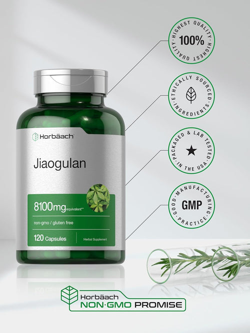 Jiaogulan, 8100 mg, 120 Quick Release Capsules