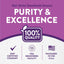 Infographic showing: 100% Quality, GMP Certified Company, FDA Registered Facility, packaged in the U.S.A.