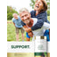 An elderly man gives a piggyback ride to an elderly woman, both smiling, next to an Acai Berry bottle.