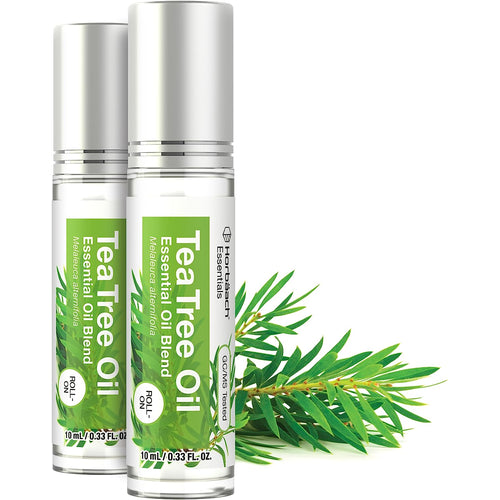 Tea Tree Essential Oil Roll-On Blend (2 Pack), 10mL / 0.33 fl.oz Roll-On
