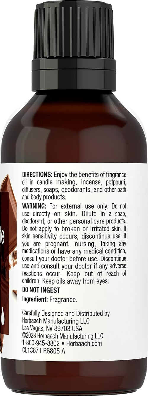 Chocolate Premium Fragrance Oil, 1 fl oz (30 mL) Dropper Bottle