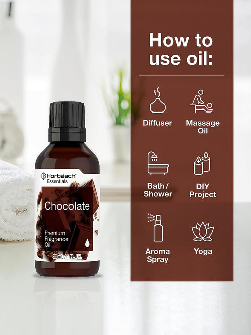 Chocolate Premium Fragrance Oil, 1 fl oz (30 mL) Dropper Bottle