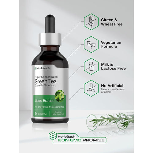 Green Tea Liquid Extract, 2 fl oz (59 mL) Dropper Bottle