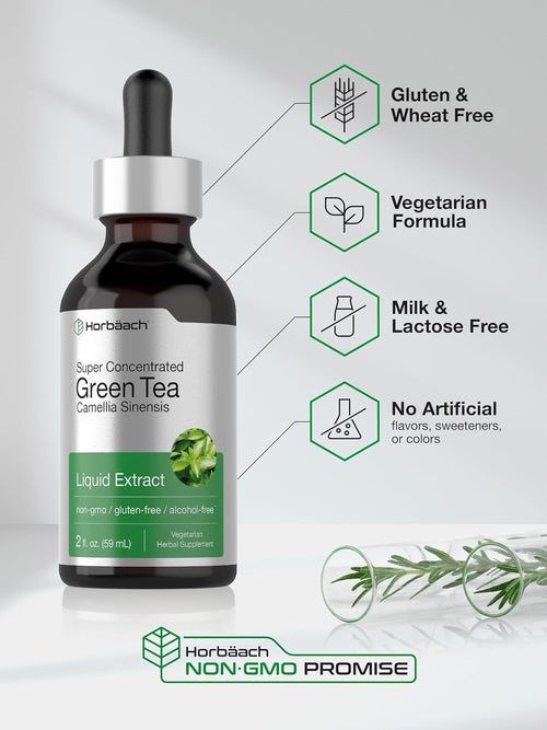 Green Tea Liquid Extract, 2 fl oz (59 mL) Dropper Bottle