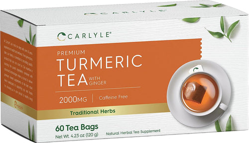 Turmeric Tea, 2000 mg, 60 Tea Bags