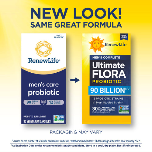 Ultimate Flora Men's Complete Probiotic 90 Billion, 30 Delayed Release Vegan Caps