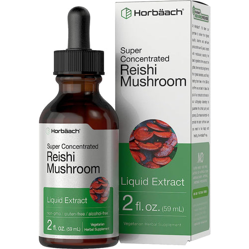 Reishi Mushroom Liquid Extract, 2 fl oz (59 mL) Dropper Bottle