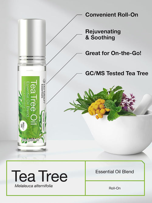 Tea Tree Essential Oil Roll-On Blend (2 Pack), 10mL / 0.33 fl.oz Roll-On