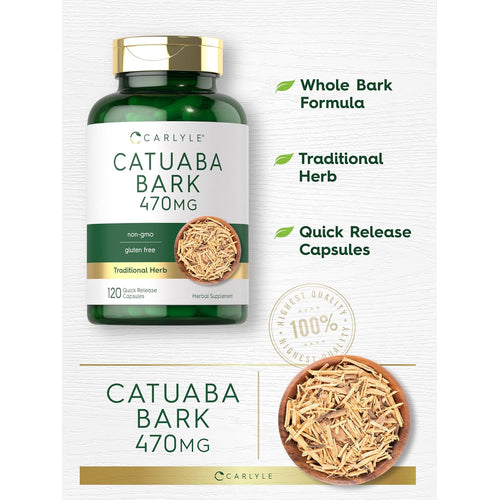 Catuaba Bark, 470 mg, 120 Quick Release Capsules