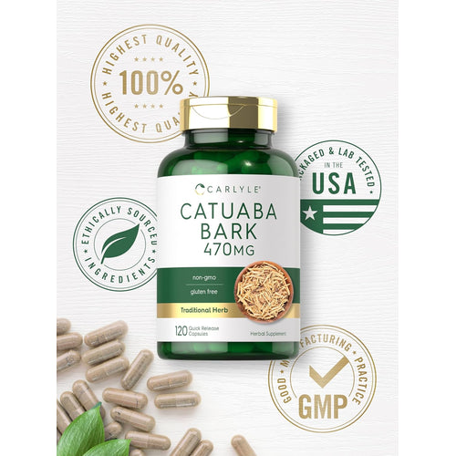 Catuaba Bark, 470 mg, 120 Quick Release Capsules