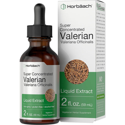 Valerian Root Liquid Extract Alcohol Free, 2 fl oz (59 mL) Dropper Bottle
